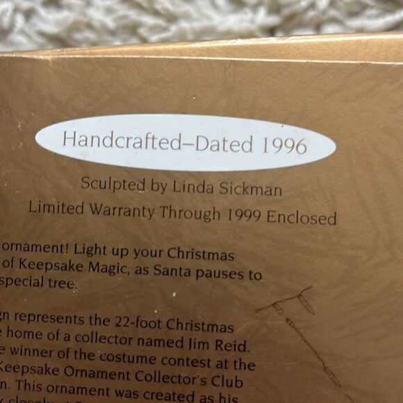 Hallmark TREASURED MEMORIES Ornament 1996 Magic Light - Picture 4 of 16